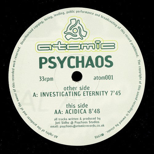 Psychaos : Investigating Eternity / Acidica (12")