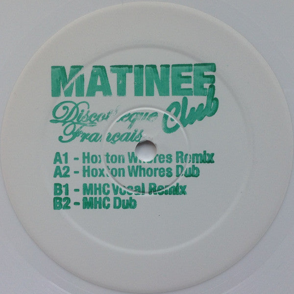 Matinee Club : Discotheque Français (12", W/Lbl, Whi)
