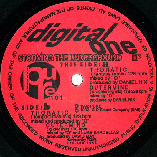 Digital One : Storming The Underground EP (12", EP)