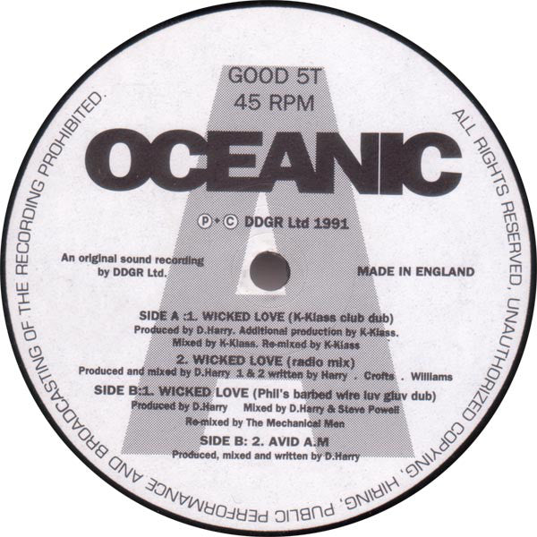 Oceanic : Wicked Love (12")