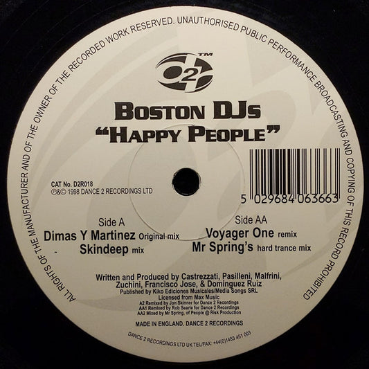 Boston DJ's : Happy People (12")
