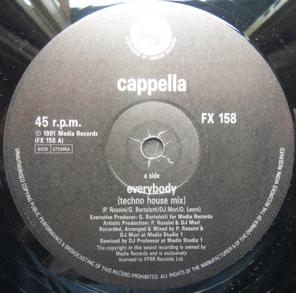 Cappella : Everybody (12")