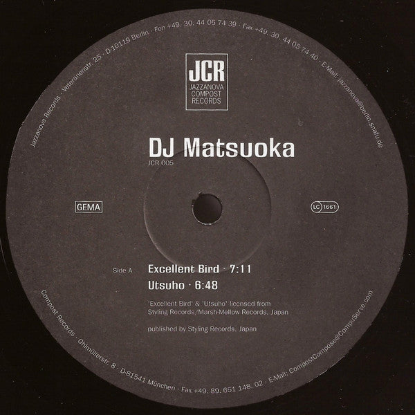 DJ Matsuoka : Excellent Bird (12")