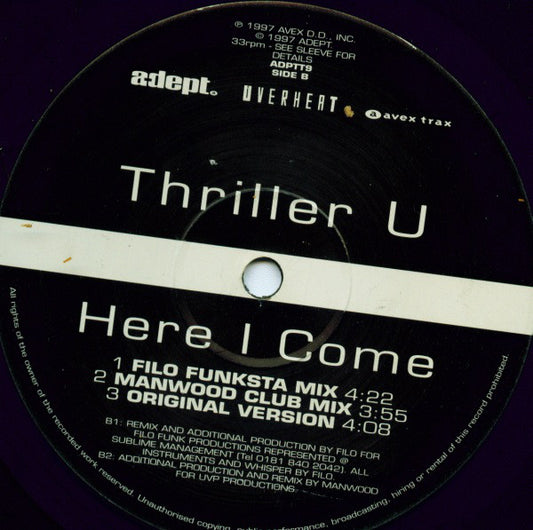 Thriller U : Here I Come (12")