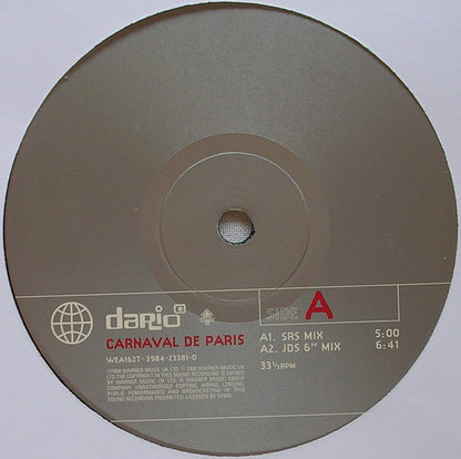 Dario G : Carnaval De Paris (12", Single)