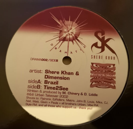 Shere Khan & Dimension (8) : Brazil / Time 2 See (12")