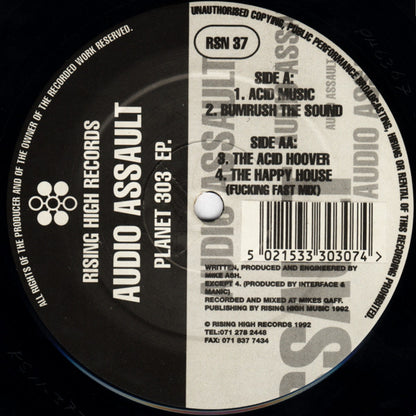 Audio Assault : Planet 303 EP. (12", EP)