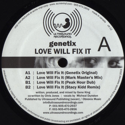 Genetix (3) : Love Will Fix It (12")