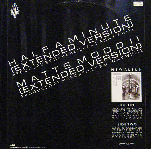 Matt Bianco : Half A Minute (12", Single)