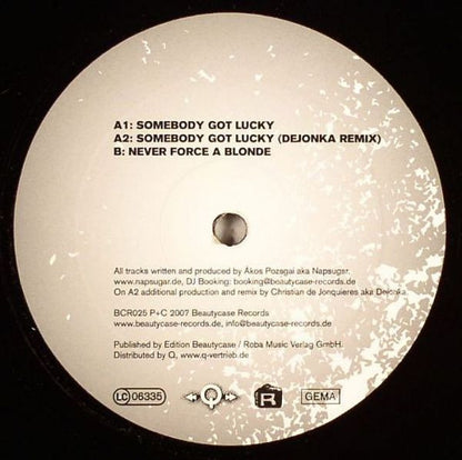 Napsugar : Somebody Got Lucky (12")