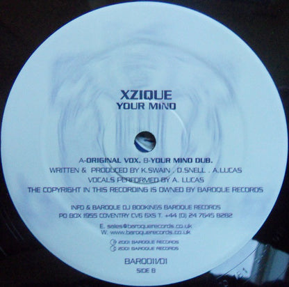 Xzique : Your Mind (12")