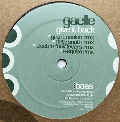 Gaelle Adisson : Give It Back (12")