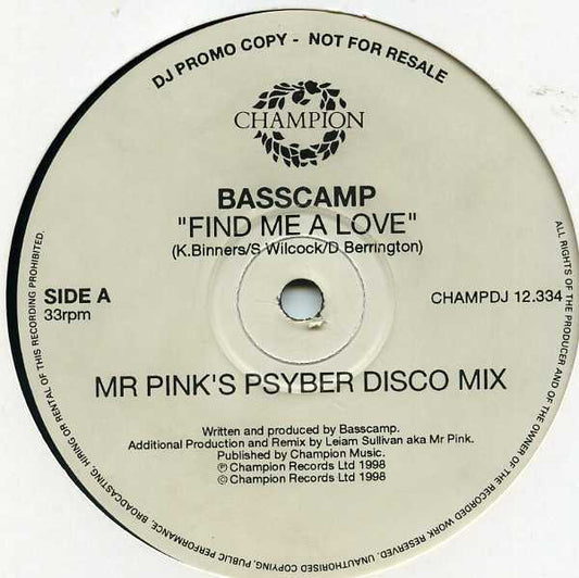 Basscamp : Find Me A Love (2x12", Promo)