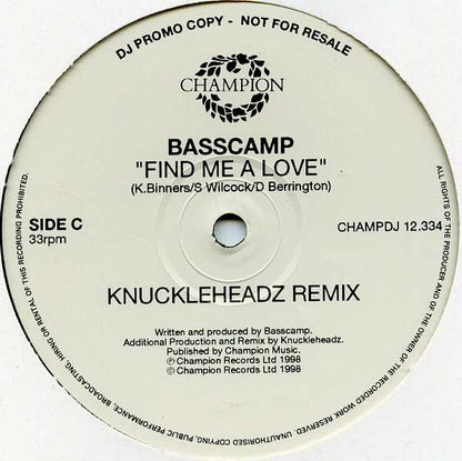 Basscamp : Find Me A Love (2x12", Promo)
