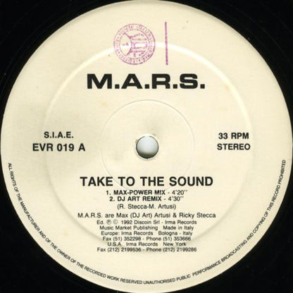 M.A.R.S. (2) : Take To The Sound (12")