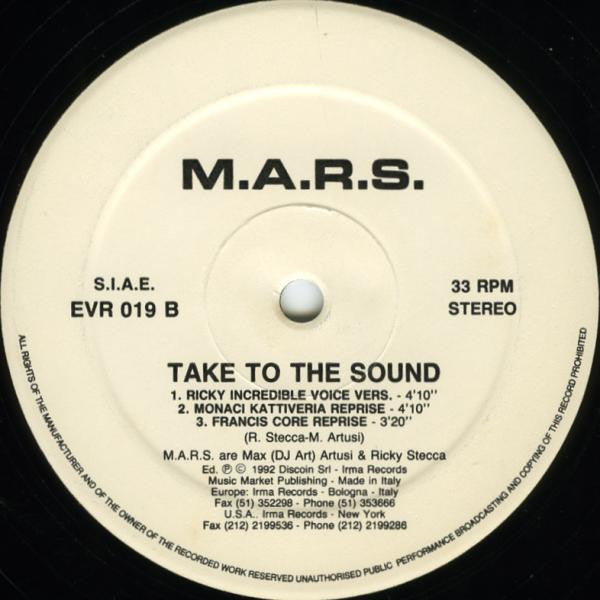 M.A.R.S. (2) : Take To The Sound (12")