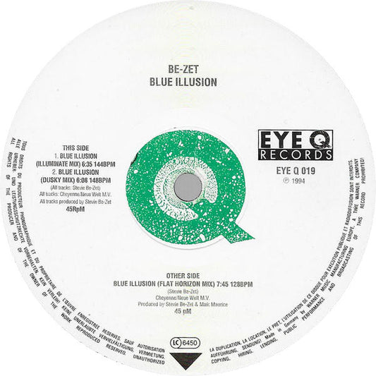 Be-Zet* : Blue Illusion (12")