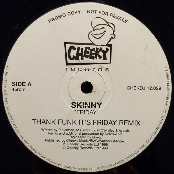 Skinny : Friday (2x12", Promo)