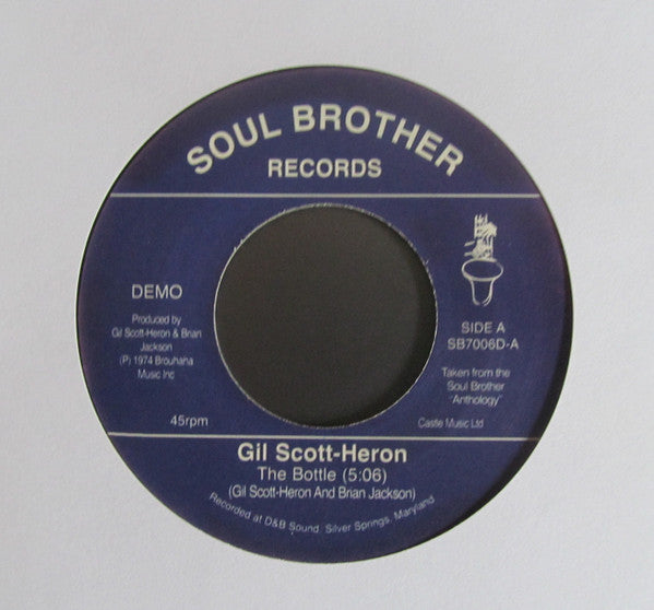 Gil Scott-Heron & Brian Jackson : The Bottle / Johannesburg (7", Single, RE, RP)