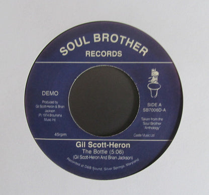 Gil Scott-Heron & Brian Jackson : The Bottle / Johannesburg (7", Single, RE, RP)
