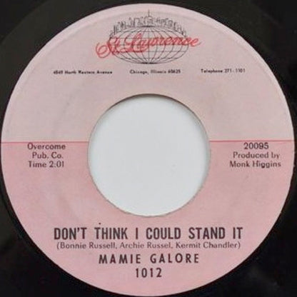 Mamie Galore : It Ain't Necessary / Don't Think I Could Stand It (7", Single)