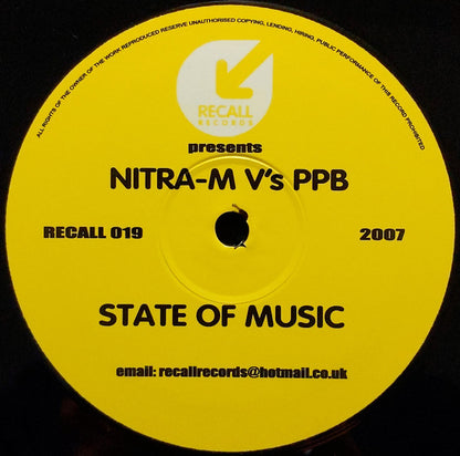 Nitra-M V's PPB : State Of Music (12", S/Sided)