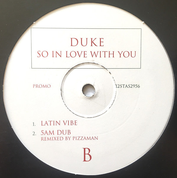 Duke : So In Love With You (12", Promo)