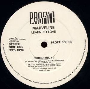 Marveline : Learn To Love (12", Promo)