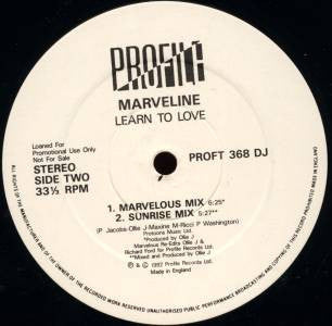 Marveline : Learn To Love (12", Promo)