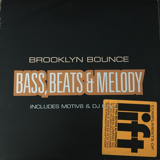 Brooklyn Bounce : Bass, Beats & Melody (12", Promo)