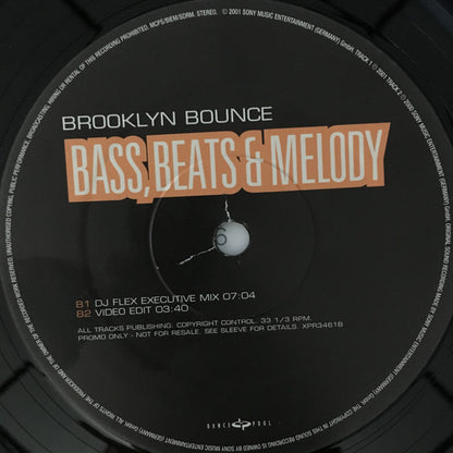 Brooklyn Bounce : Bass, Beats & Melody (12", Promo)