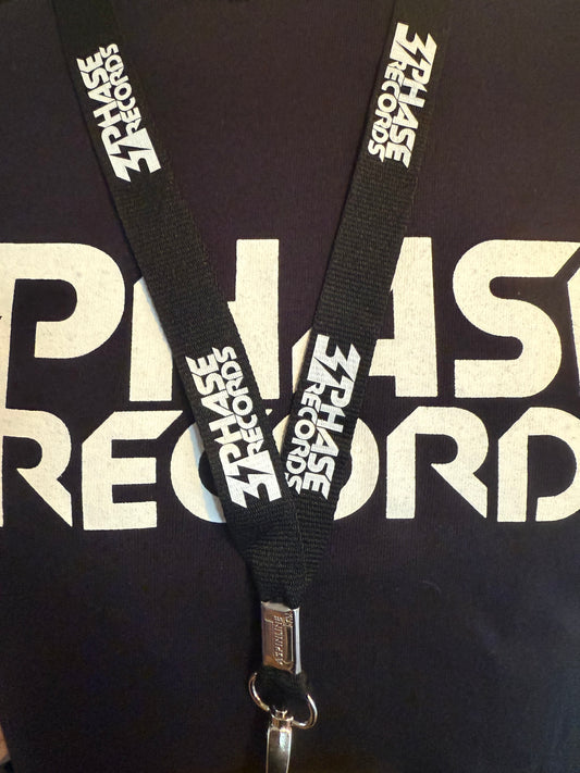 DJ USB Lanyard - Black / White